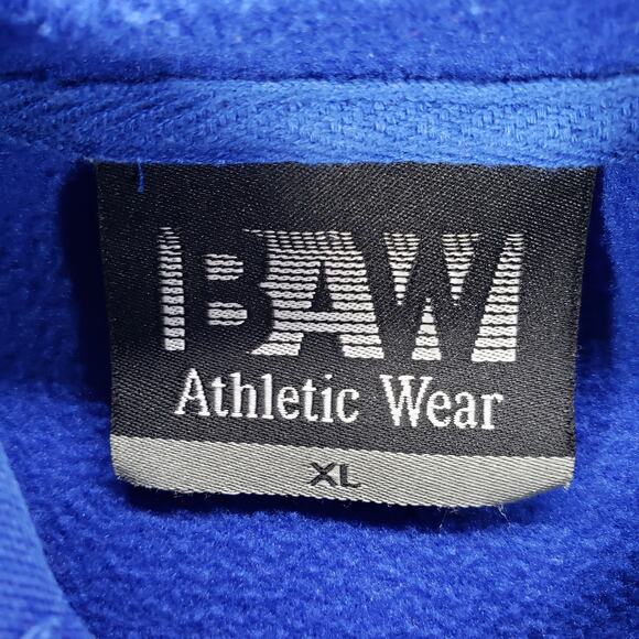 BAW Athletic Wear Men's Blue Slip On Hooded Jacket Size XL - Picture 7 of 12